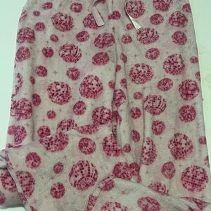 Cozy Pink Polka Dot Pajama Pants